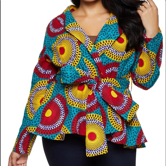 Jackets & Blazers - 💥New In 😍 Size, Colorful Blazer With Front Tie😍